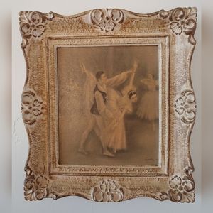 Vintage Framed Sofie Ballerina Prints- pair